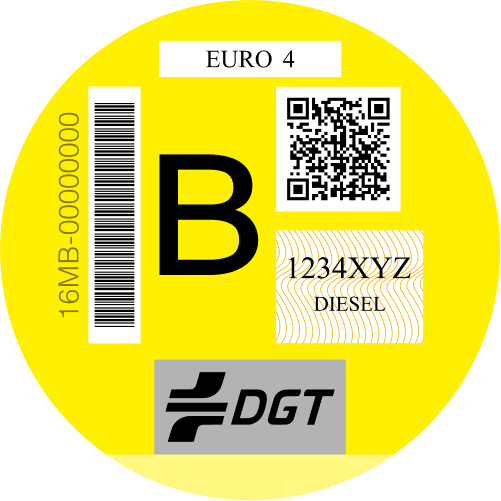 Distintivo medioambiental B